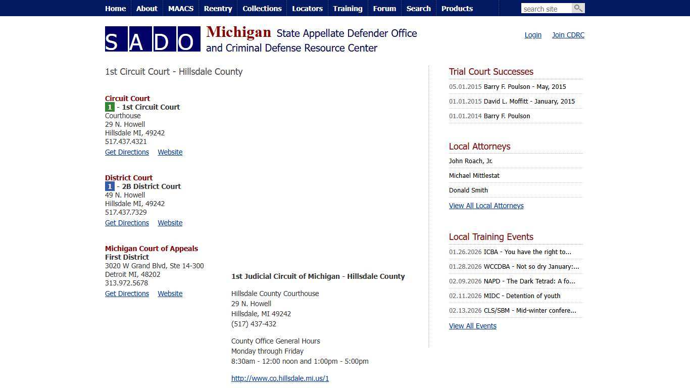 SADO - Community - 1st Circuit Court