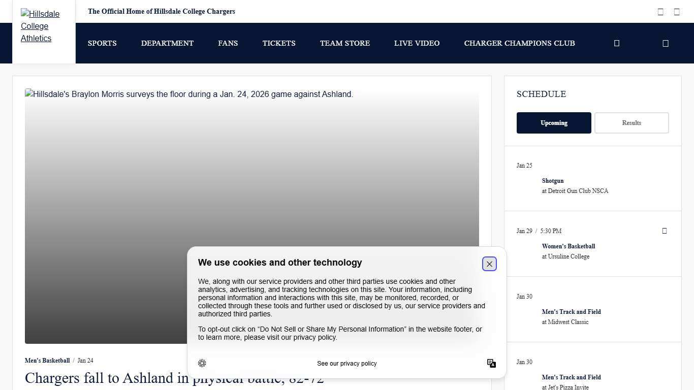 Hillsdale College - Official Athletics Website